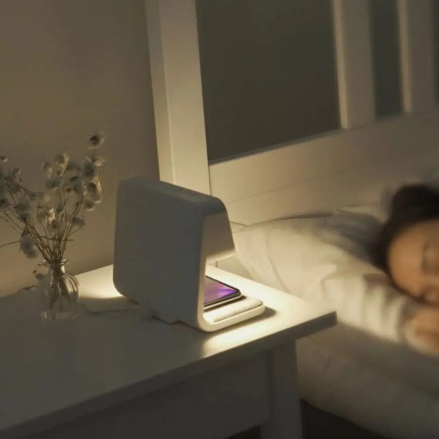 Lampe mit Uhr 3 in 1