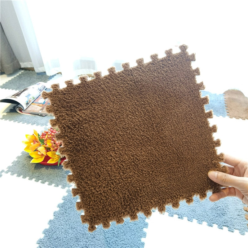 DIY Winter Plush Puzzle Mat | Brehn