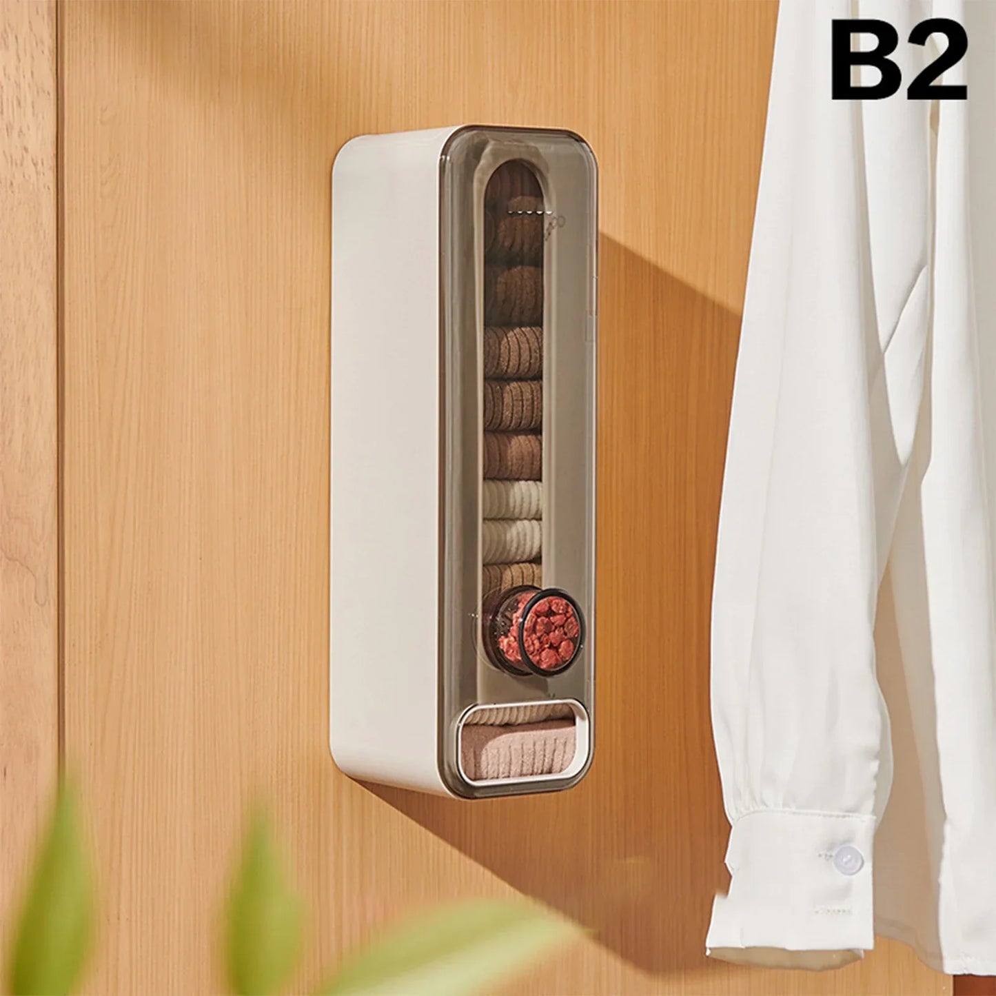 Brehn | Wandmontierter Aromatherapie Kleiderbügler Unterwäsche Organizer
