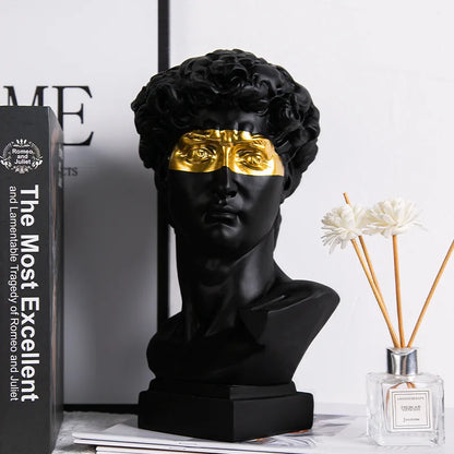 Brehn | Europäische Wohnkultur David Kopf ResinStatuen Statuen Wohnkultur Moderne abstrakte Kunst Büste Skulptur Kunst Skizze Praxis