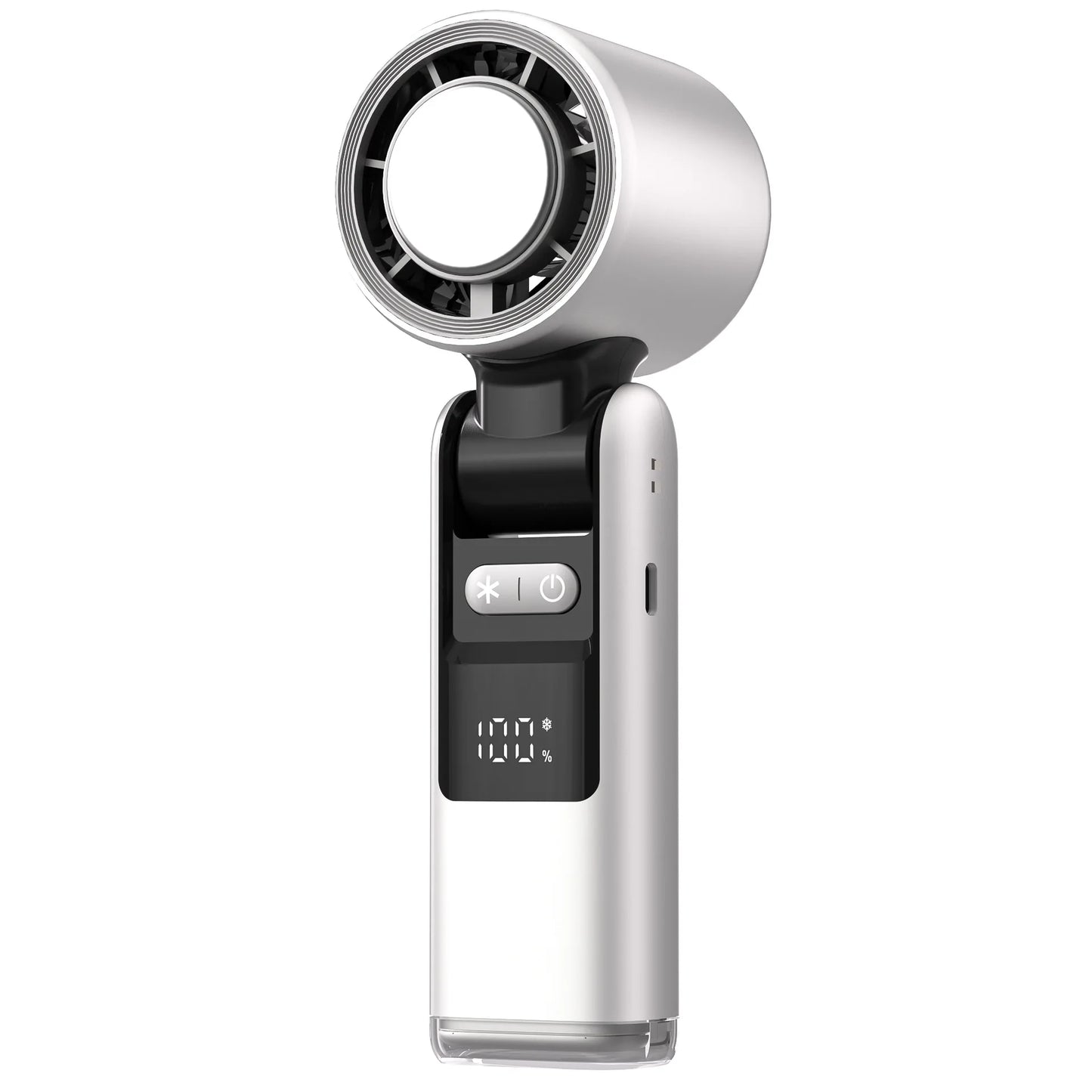 Mini-Handventilator mit 100 Windstufen und digitalem Display | Brehn