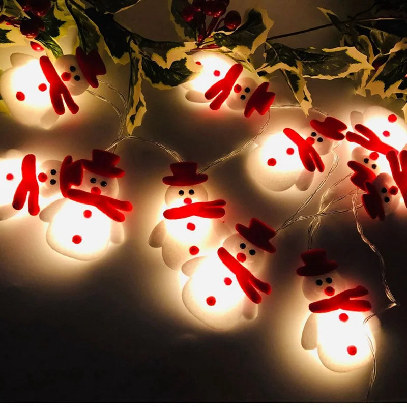 Brehn | FrostyGlow – Schneemann Weihnachtsbaumlichter und hängende Ornamente