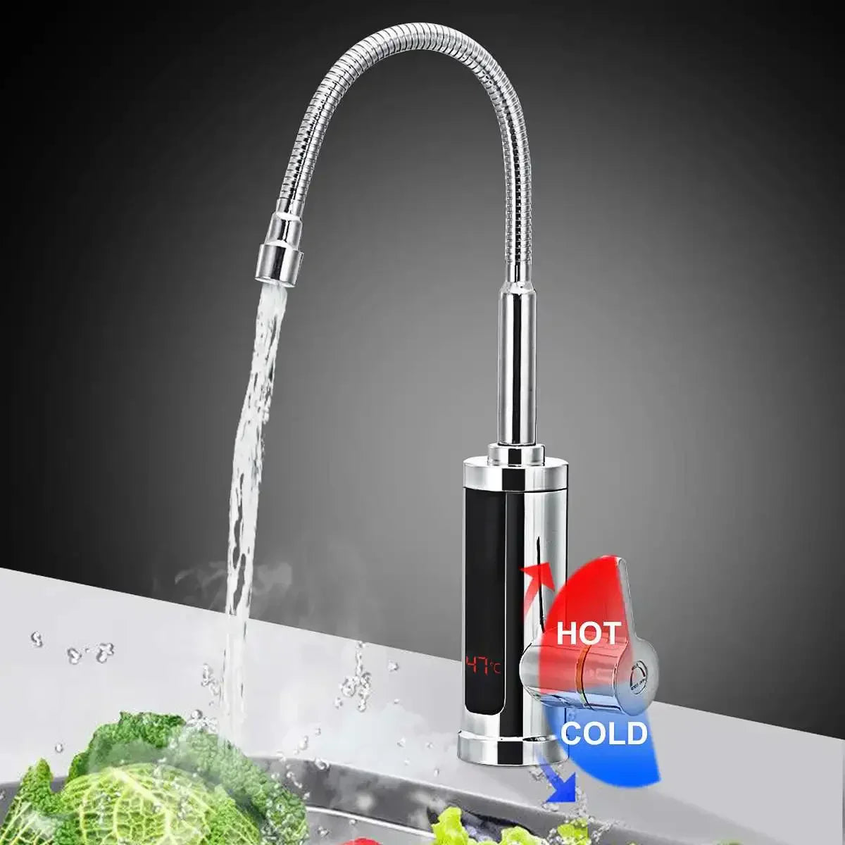 Brehn | 3000W Elektrischer Küchenwasserhahn mit Sofort Warmwasser - FlowHeat