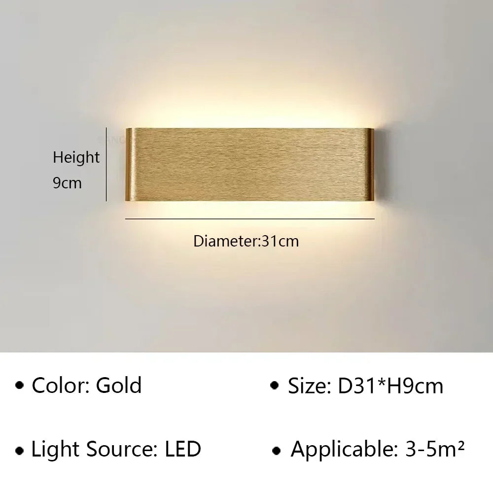 Brehn | LumiEra Moderne LED Wandleuchte | Stilvolles Design | Warmweißes Licht für Schlafzimmer, Flur & Badezimmer
