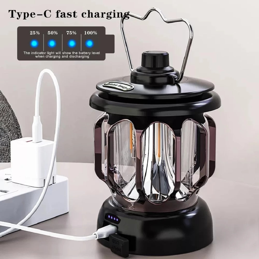 Retro Power Bank Camping LED Lampe | Brehn