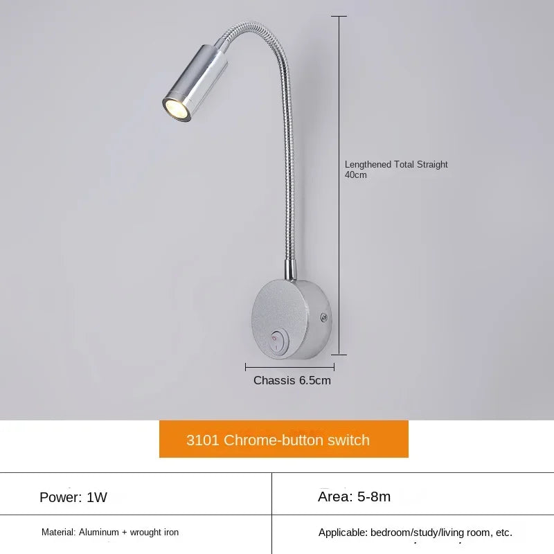 Brehn | Vielseitige LED-Wandleuchte: Modern, Flexibel, Perfekt zum Lesen im Bett