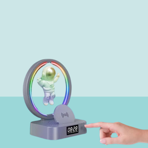 VIvolux | Galaktischer Astronaut Wecker RGB Lautsprecher