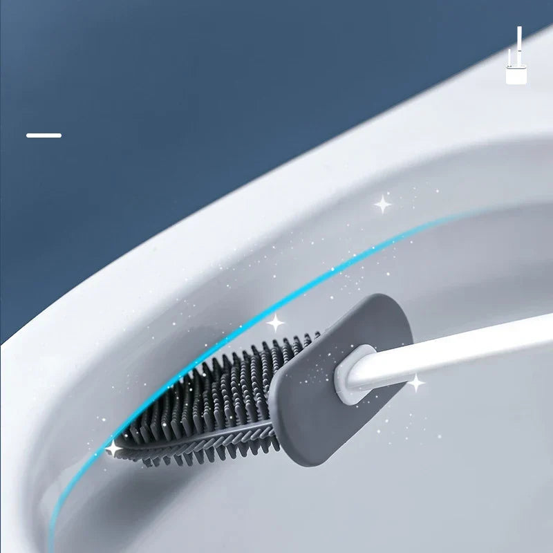 Silikon-Toilettenbürste mit Wandhalterung | Brehn