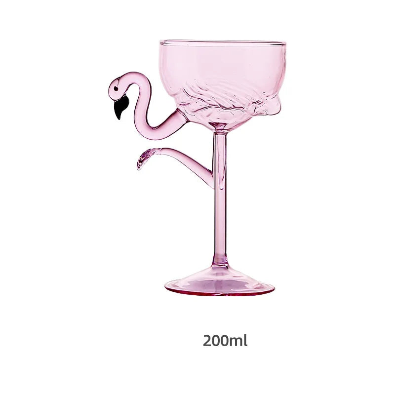Pink Flamingo Cocktail Klare Party Gläser