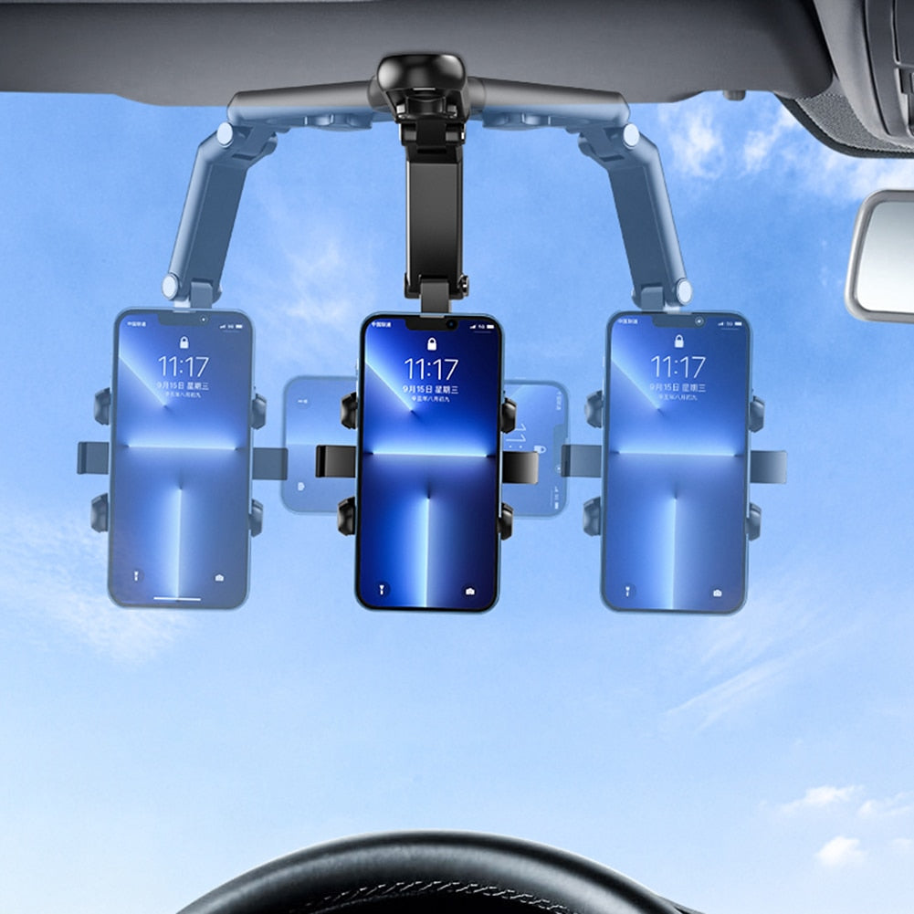 VIvolux | Sonnenblenden-Autohalter drehbarer Handyhalter Clip