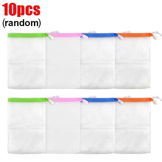 VIvolux | 10Pcs Hängbare Seifenorganisator-Mesh-Tasche