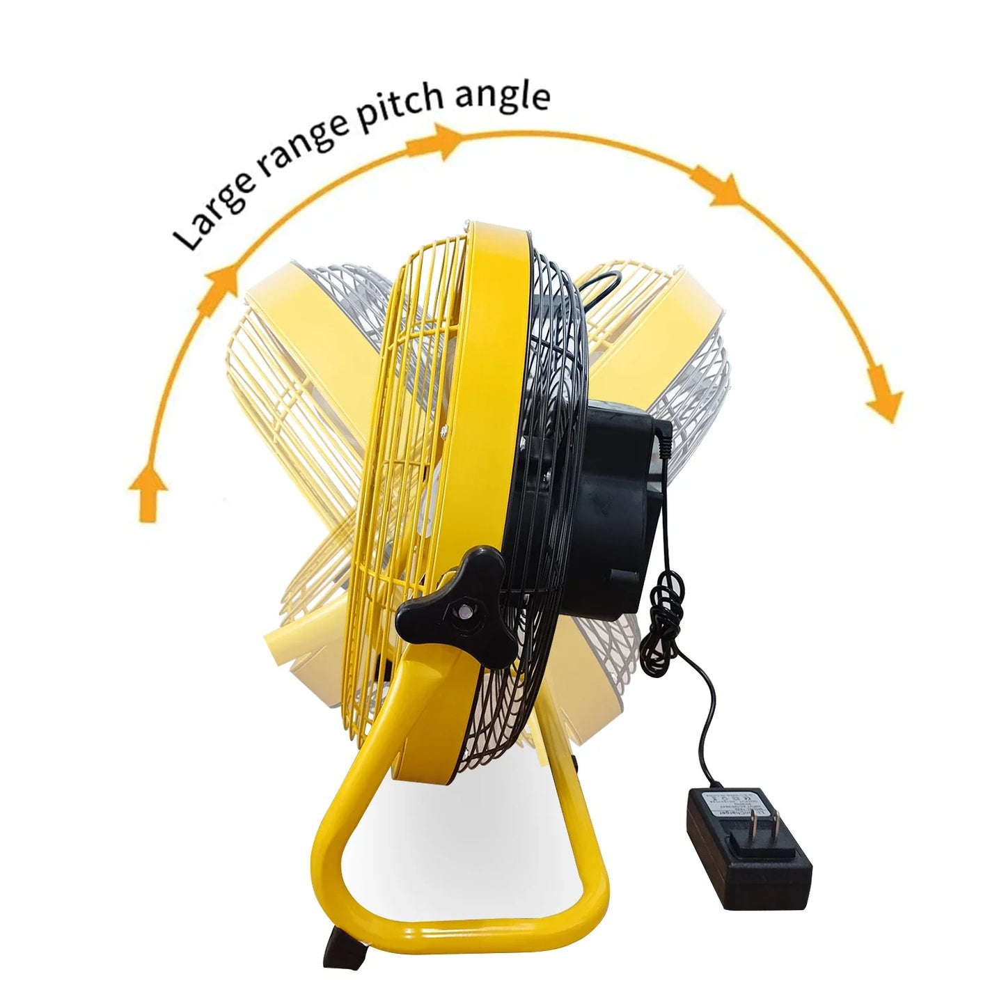 214-Zoll Tragbarer Wiederaufladbarer Tischventilator – Solar- und AC-betriebene Dual-Input für Zuhause, Camping und Angeln | Brehn