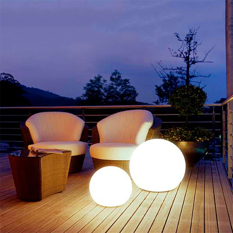 VIvolux | Shiny Moon Solar LED wasserdichte Gartenball-Lampe