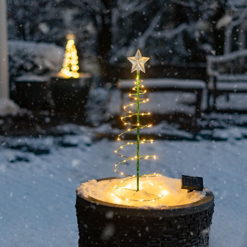 Brehn | Solar Garten LED Weihnachtsbaumlicht