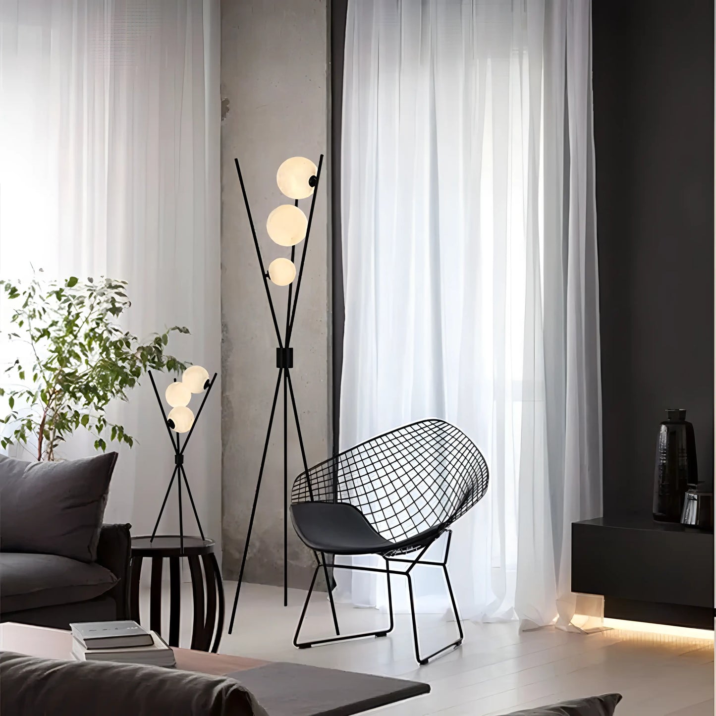 Mila - Stilvolle Minimalistische Stehlampe mit Monddesign | Brehn
