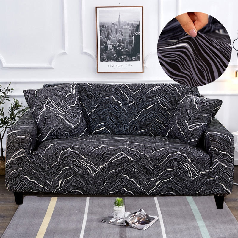 Modern rutschfeste bunte elastische Sofabezug | Brehn