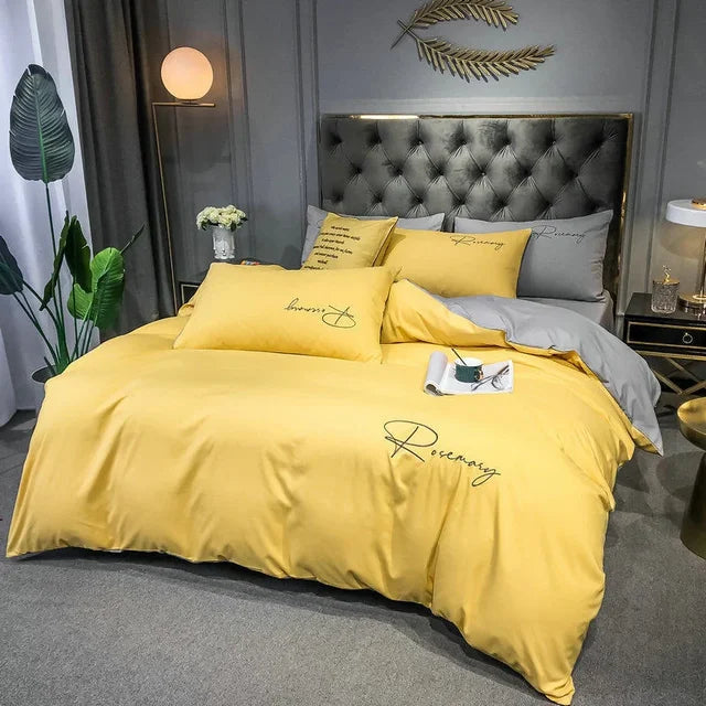 Luxus-Dekbedovertzug mit Eleganter Stickerei – Weich, Atmungsaktiv und Hochwertig | Brehn