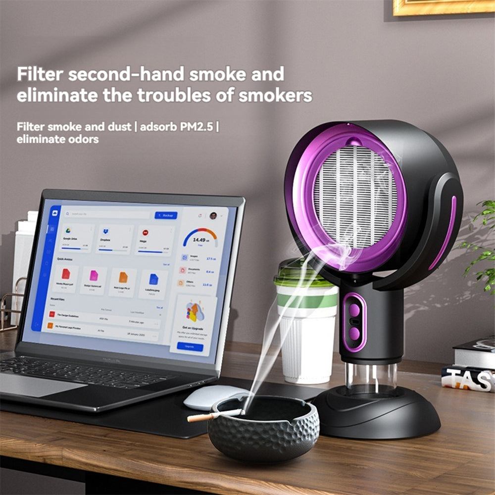 SmokeAway Venti – Tragbarer Luftreiniger-Ventilator mit Ionentechnologie und USB-Ladegerät