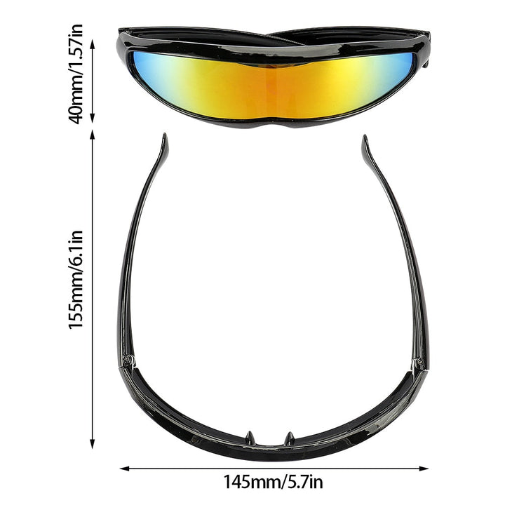 VIvolux | Futuristische Cyborg Cosplay Sonnenbrille