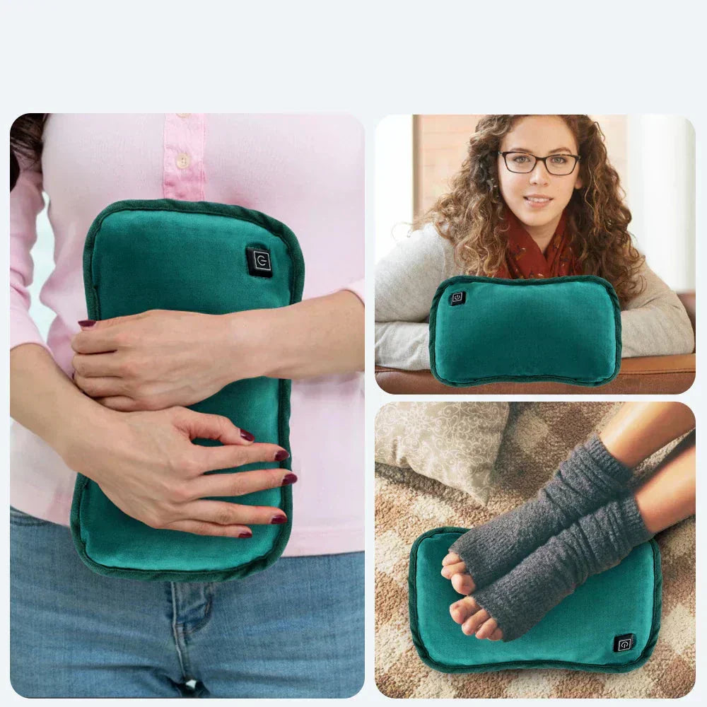 Brehn | Tragbares Graphen-Heizkissen | USB-Wiederaufladbar | 3 Temperaturstufen | Ergonomischer Hand- & Bauchwärmer | Inkl. intelligenter Abschaltautomatik