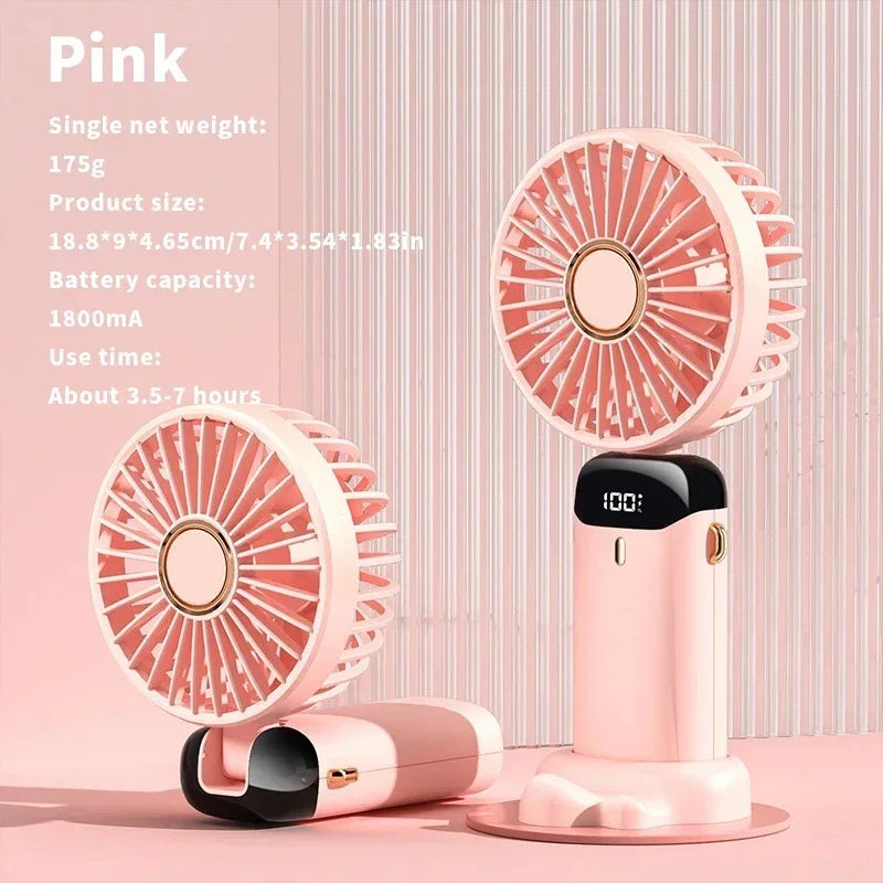 Portable Electric Fan und Mini Klimaanlage – Wiederaufladbare Halsventilatoren für Zuhause, USB und Handheld | Brehn