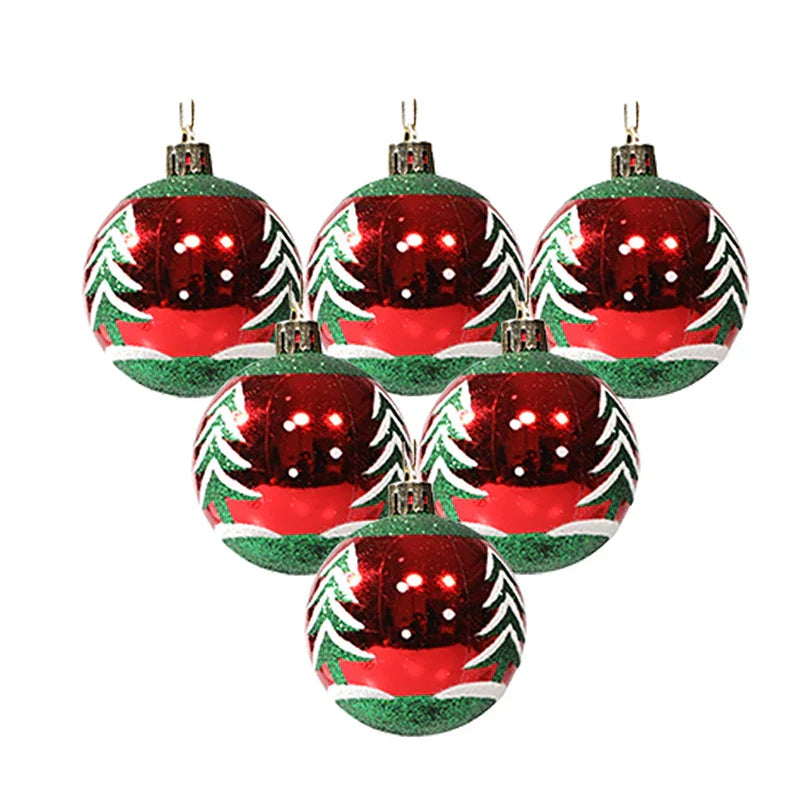 Elegante Schneeflocken Weihnachtskugeln Set – Hochwertige Christbaumkugeln in Rot, Weiß und Gold, perfekt für festliche Baumdeko zu Weihnachten | Brehn