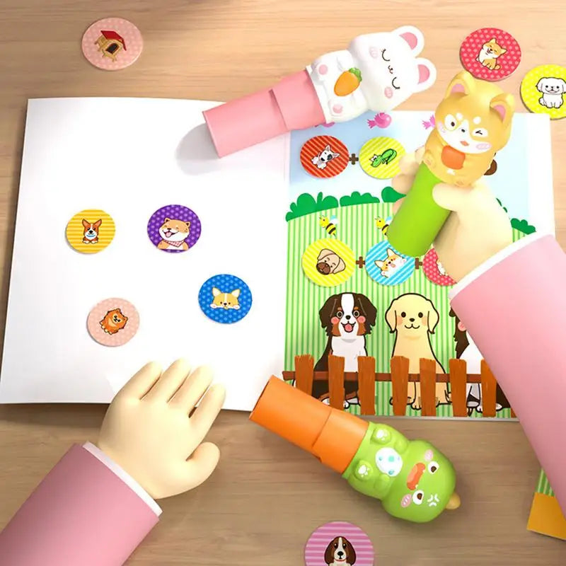 Brehn | Wasserdicht Unbegrenzter Spaß Kinder Sticker Stempel Set