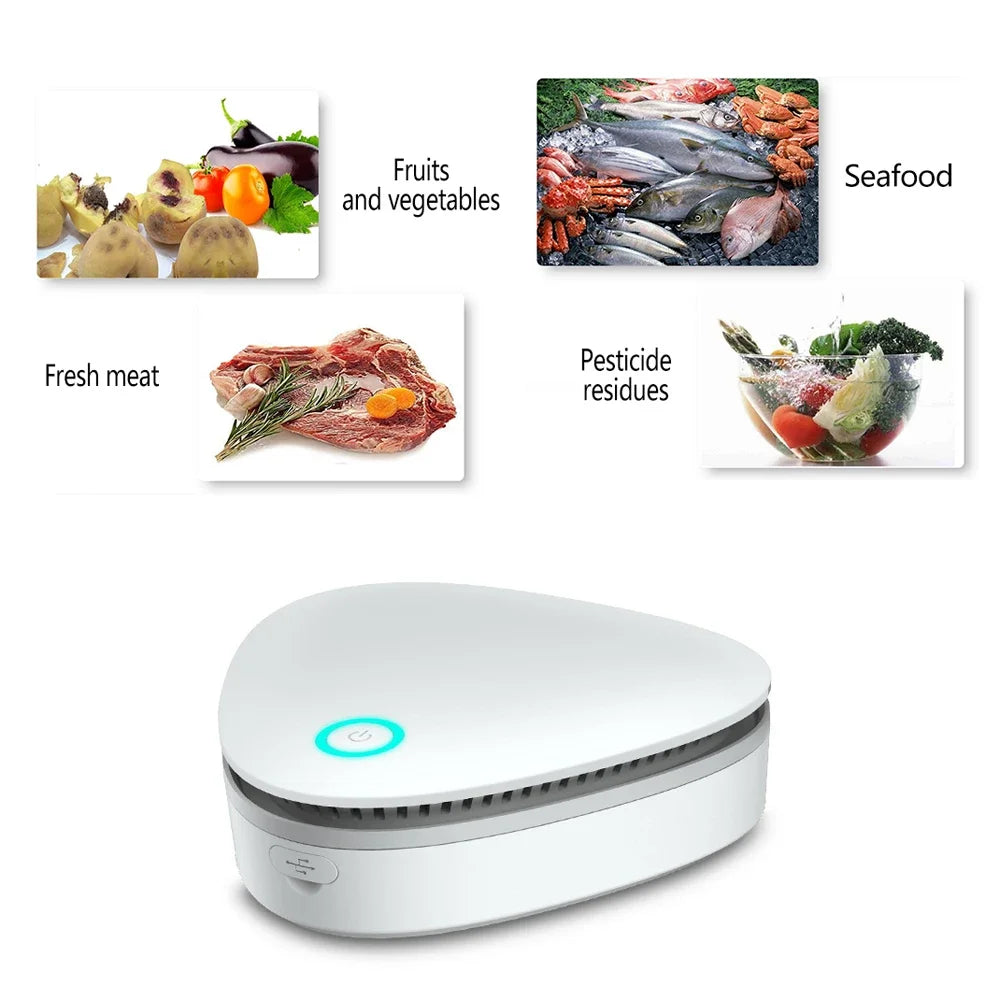 Brehn | Mini Ozone Generator PureZone | Luftreiniger & Sterilisator | Tragbar & USB-wiederaufladbar | Für Kühlschrank, Auto & Schrank
