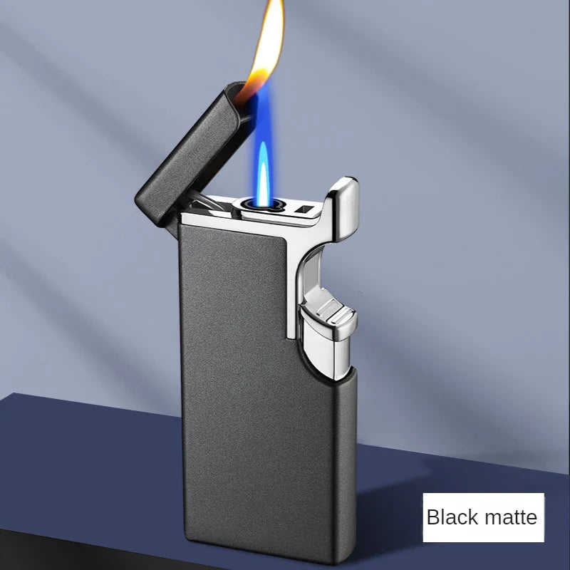 Metall Double Fire Jet Butan Feuerzeug | Brehn