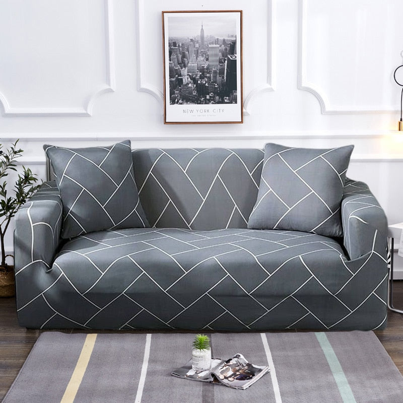 Modern rutschfeste bunte elastische Sofabezug | Brehn
