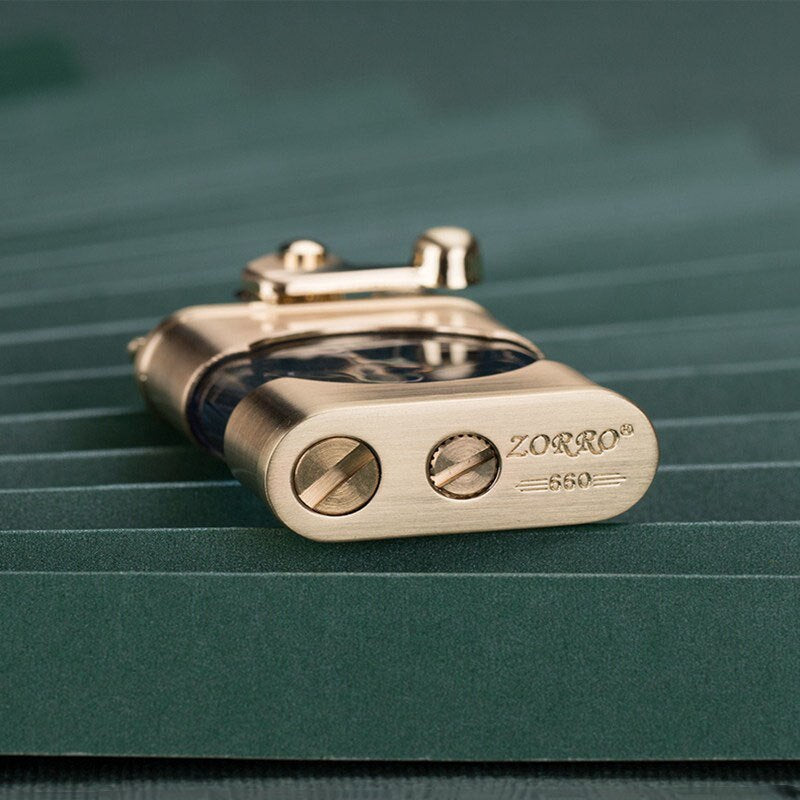 Eleganter Retro Slim Metallfeuerzeug | Brehn
