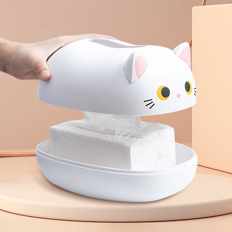 Kat-förmige Desktop-Gewebe-Box