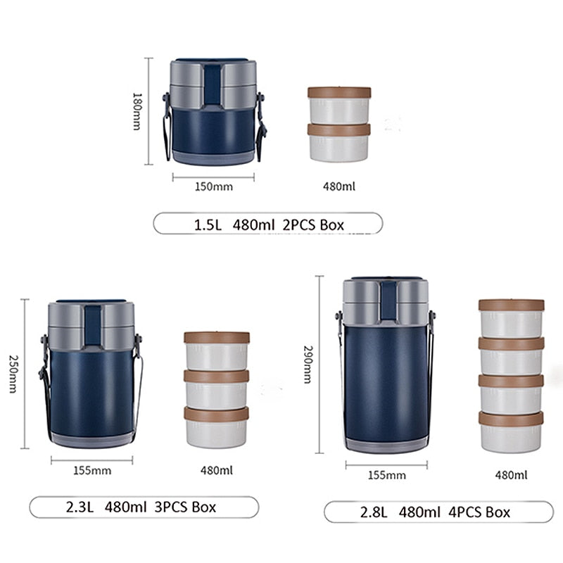 VIvolux | Meal Keeper Edelstahl Lunchbox