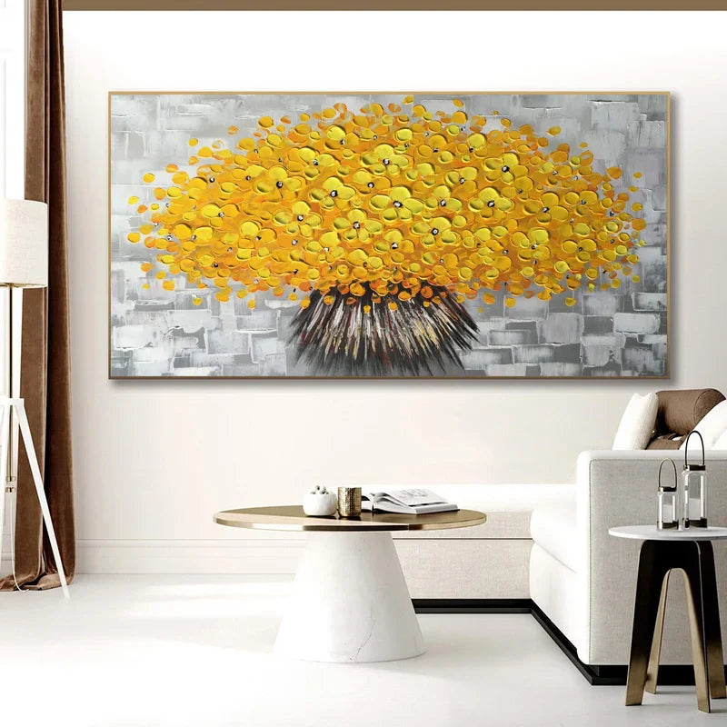 Moderne abstrakte Blumenbaum Wandkunst Fine Art Leinwanddrucke Große Größen Bilder Für Wohnzimmer Schlafzimmer Home Office Kunstdekoration | Brehn