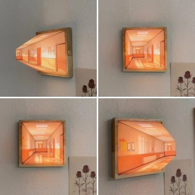 Brehn | DimenLamp - 3D LED Lampe - Moderne Wanddekoration - Einzigartige Geschenkidee
