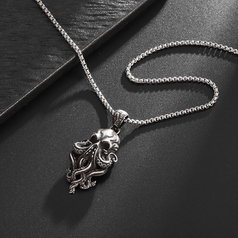 Brehn | Gothic Skull-Oktopus-Tentakel-Halskette