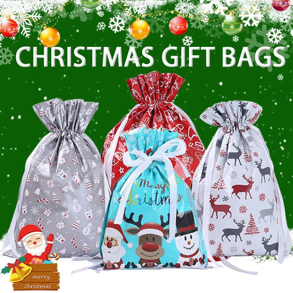 5 Geschenktüten mit Kordelzug