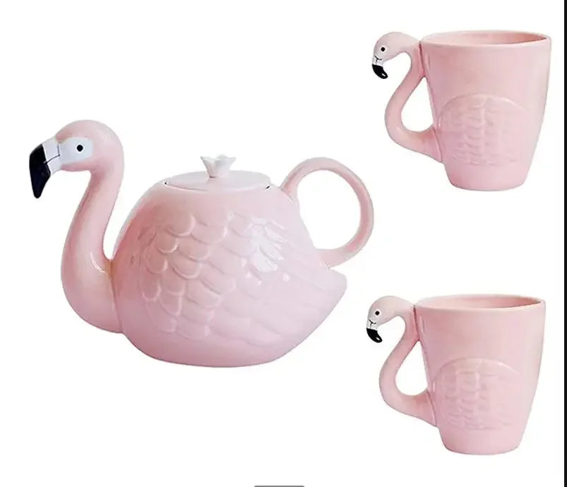 Brehn | Pink Flamingo Keramik Teeset