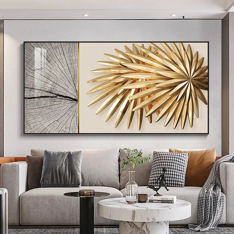 Moderne Ästhetik Abstrakte Sonne & Mond Wandkunst Feine Kunst Leinwanddrucke Bilder für luxuriöses Loft Wohnzimmer Esszimmer Lifestyle Kunst Dekor | Brehn