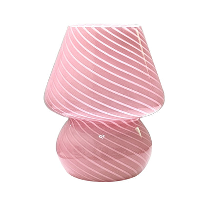 Brehn | Murano Tischlampe - Einzigartige Glas-Pilz-Schreibtischlampe für magische Atmosphäre