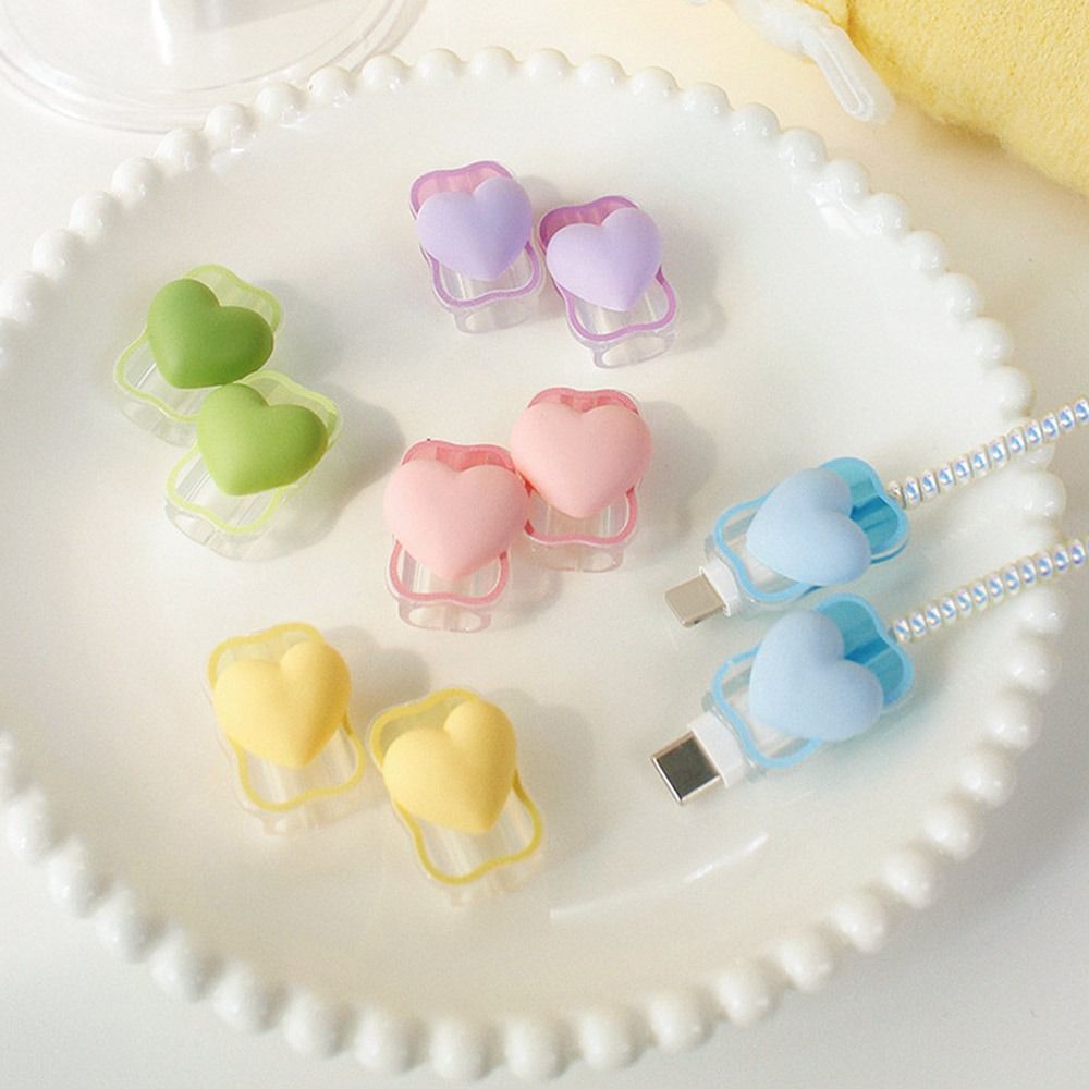 VIvolux | Transparent Love Lade-Kabel Schutz-Hülle