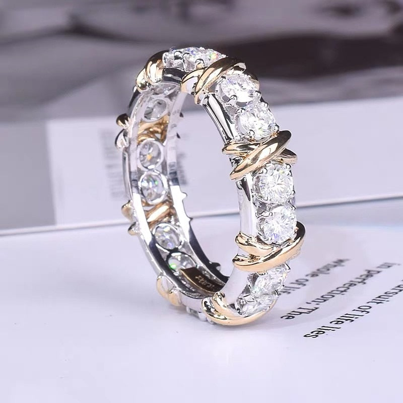 Brehn | Handgemachter Kreativer Ewigkeit Zirkonring