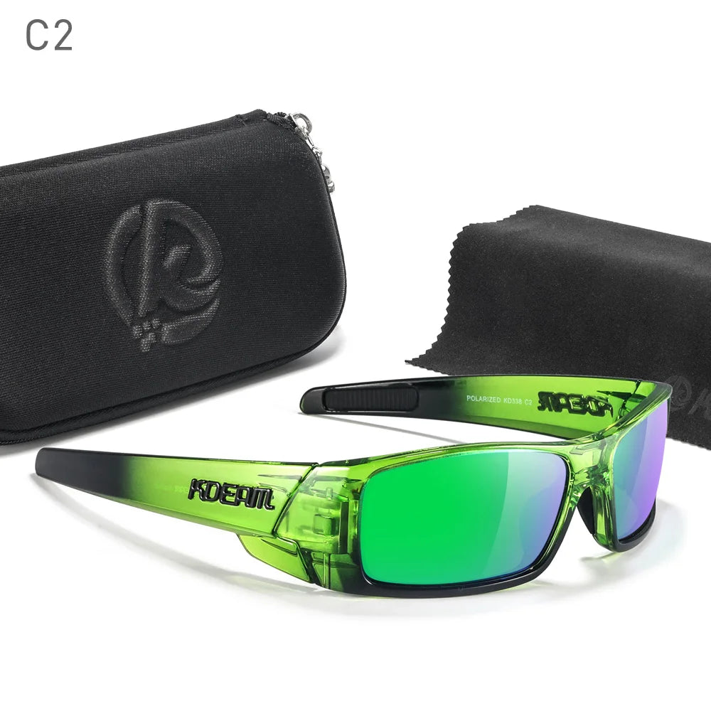 Photochrome Sonnenbrille Schwarzer Rahmen mit Etui | Brehn