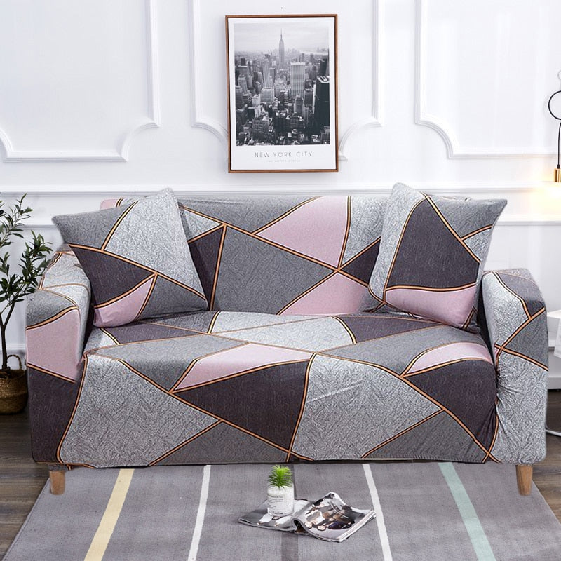 Modern rutschfeste bunte elastische Sofabezug | Brehn