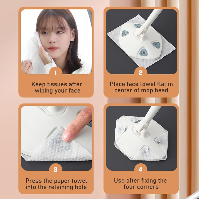Brehn | Lazy Clean Dreieckiger Handtuchmop