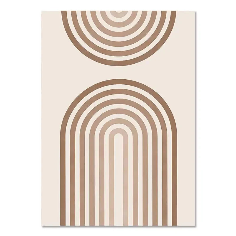 Minimalistische Terrakotta Sonnen abstrakte Wandkunst Fine Art Leinwanddrucke moderne Bilder für Wohnzimmer Schlafzimmer Galerie Wandkunst Dekor | Brehn