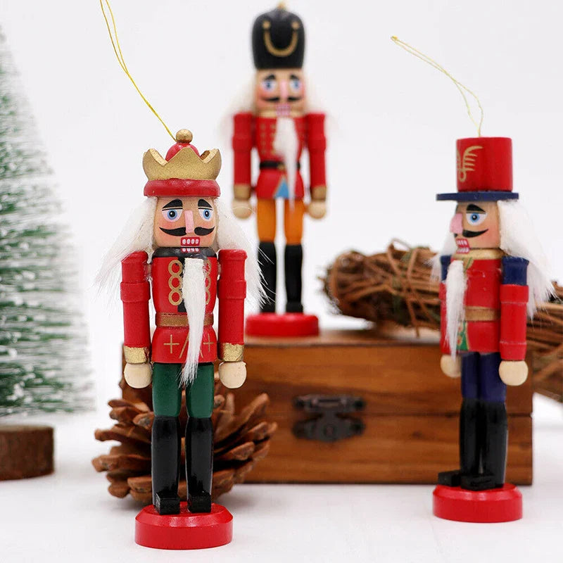 Brehn | HoutPracht | Set aus 6 Mini-Nussknacker-Ornamenten