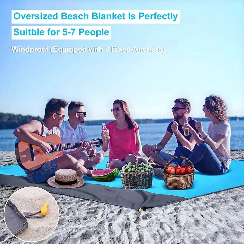Brehn | Stranddecke AeroLoom | XXL 210x200 cm | Wasserdicht & Sandfrei | Ultraleicht & Tragbar