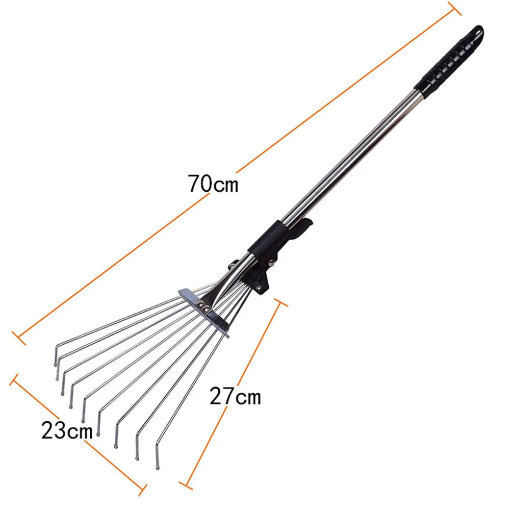 Brehn | Gartenhelfer teleskopischer Laubrechen Gartenreiniger