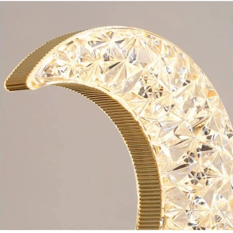Halbmond Kristall Lampe | Brehn